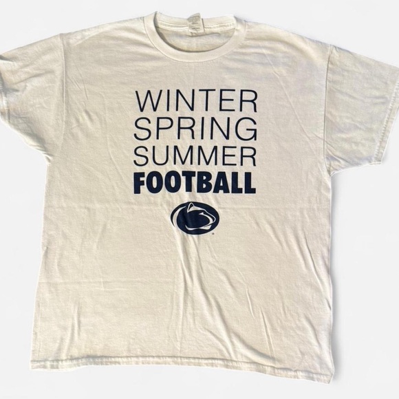 Men's White Pennstate football Graphic T-Shirt large - Picture 1 of 4